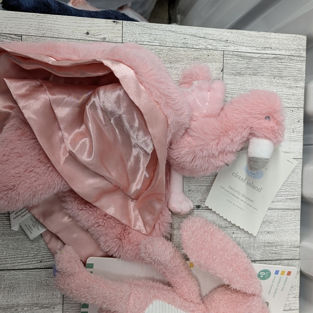 Snuggubles Pink Plush Animal Blanket Set - Picture 9 of 9